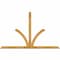 Ekena Millwork Richland Rough Sawn Timber Gable Bracket, Western Red Cedar, 96"W x 60"H x 2"D x 4"F, 15/12 Pitch GBW096X60X0204RIC00RWR - alternate 1
